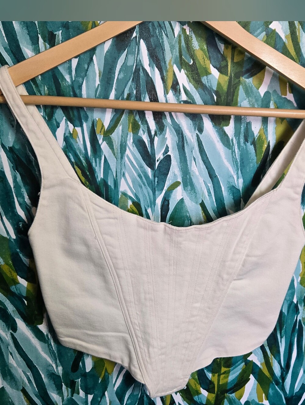 Zara Cream Corset-Style Tank Top - Women